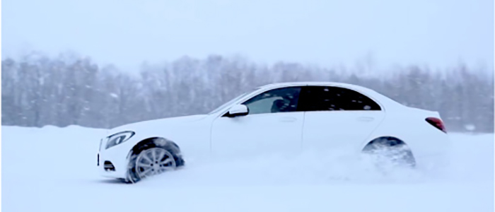 雪道での疾走